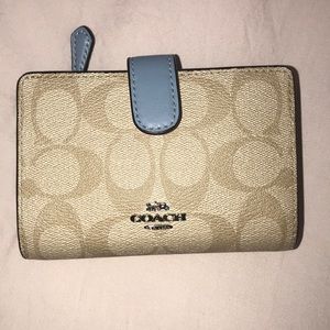 Small blue coach wallet